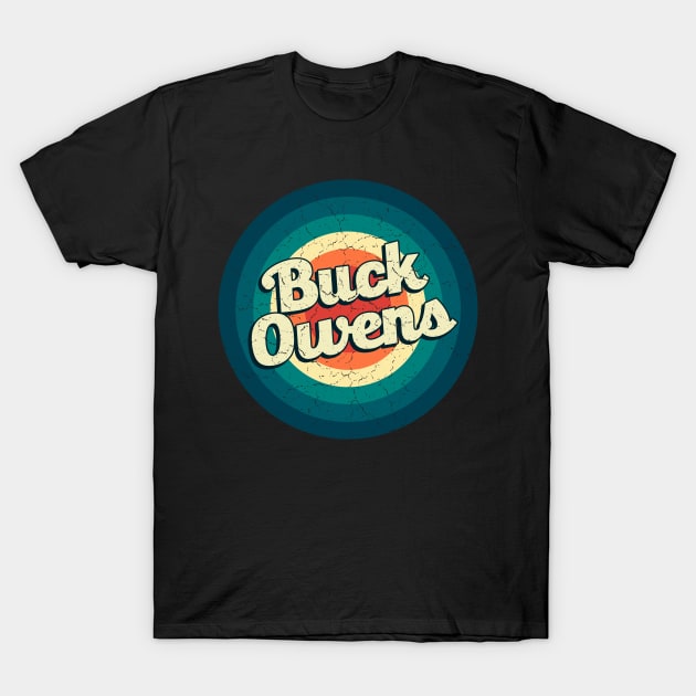 Graphic Buck Name Retro Vintage Circle T-Shirt by Mysterious Astral City